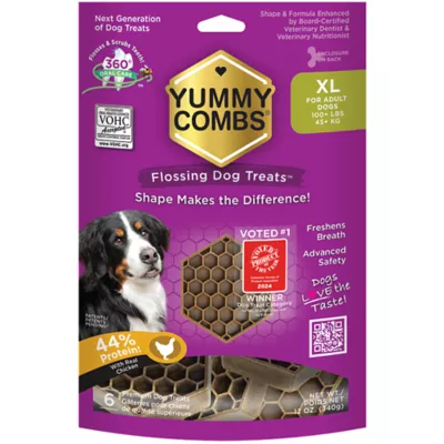Product Yummy Combs Adult Extra Large Dental Dog Treat - Chicken