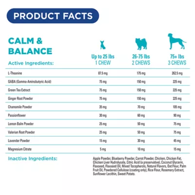 Product  Hyland's Calm & Balance Chews for Dog 90 Ct