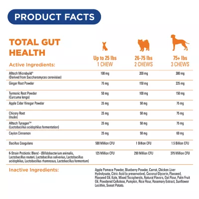 Product Hyland's Total Gut Health Chews for Dog 90 Ct
