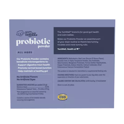 Product YumWell™ Dog Probiotic Powder