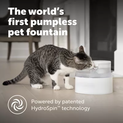 Product PetSafe® Outlast Pumpless Hydrospin Water Fountain 60 oz/1.7L- Water Filter Included