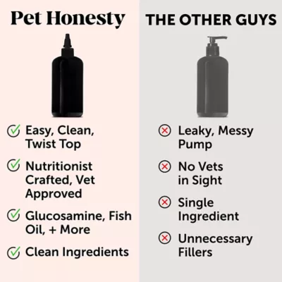 Product Pet Honesty's Hip + Joint Bone Broth + Glucosamine Oil For Dog 12 Fl Oz