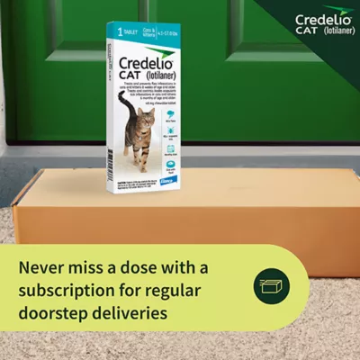 Product Credelio Chewable Tablets for Cats - 4.1-17 lbs, Teal Box
