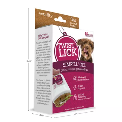 Product Vetality Twist + Lick SimPill Pill Administration for Dogs 2.0 oz