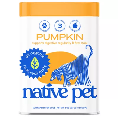Product Native Pet Organic Pumpkin Fiber Powder Digestive Supplement for Dogs
