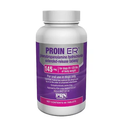 Product Proin ER Extended-Release Tablets for Dogs - 145 mg, Pink Bottle