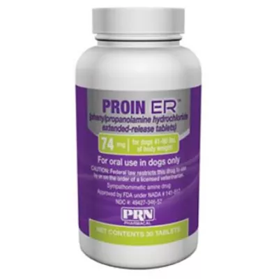 Product Proin ER Extended-Release Tablets for Dogs - 74 mg, Green Bottle