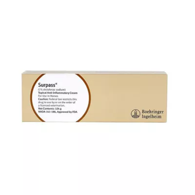 Product Surpass Topical Anti-Inflammatory Cream for Horses - 124g Tube