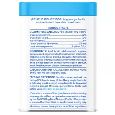 Product Native Pet Probiotic Powder Digestive Supplement for Dogs