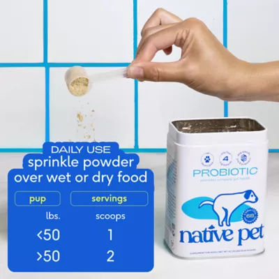 Product Native Pet Probiotic Powder Digestive Supplement for Dogs