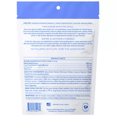 Product Native Pet Calm Chews for Dogs - Anxiety & Calming Supplement