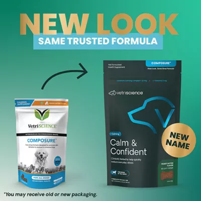 Product VetriScience Calm & Confident Chews, 45 Count - Anxiety & Calming Supplement for Dogs
