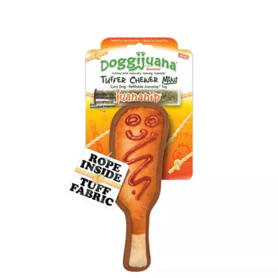 Product Doggijuana® Tuffer Chewer Refillable Corn Dog Toy