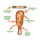 Product Doggijuana® Tuffer Chewer Refillable Corn Dog Toy