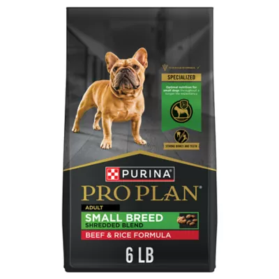 Product Purina Pro Plan Specialized Small Breed Shredded Blend Adult Dog Dry Food - Beef & Rice, 6 lb