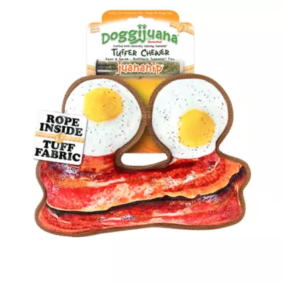 Product Doggijuana® Tuffer Chewer Refillable Eggs and Bacon Dog Toy