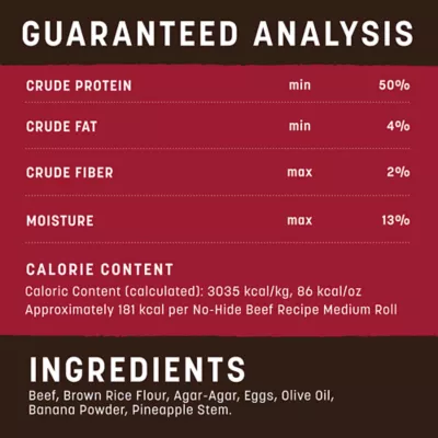 Product Earth Animals No Hide Medium Roll Rawhide Alternative- 2 Count 4.2 OZ