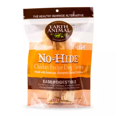 Product Earth Animals No Hide Medium Roll Rawhide Alternative- 2 Count 4.2 OZ
