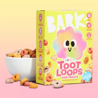 Product Bark Toot Loops Dog Treats 10 OZ