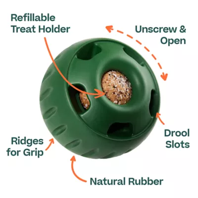 Product WOOF Pupsicle Treat Dispensing Dog Toy, Green