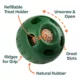 Product WOOF Pupsicle Treat Dispensing Dog Toy, Green