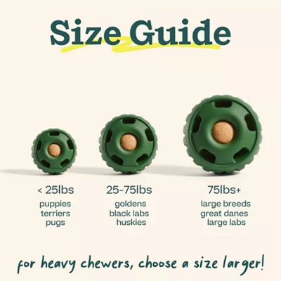 Product WOOF Pupsicle Treat Dispensing Dog Toy, Green