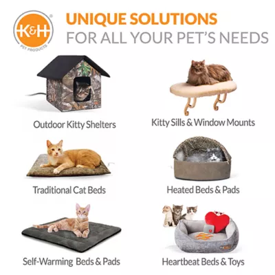 Product K&H Pet Products Wall Mount Cat Shelf + Cat Hammock