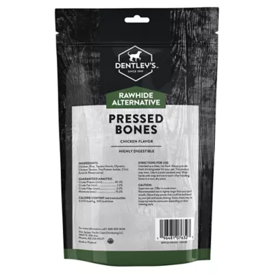Product Dentley's Rawhide Alternative Pressed Chicken Tendon Bones 6 Inch 7 OZ