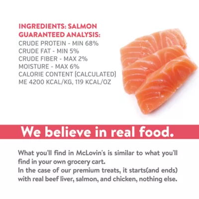 Product McLovin's Pet Premium Cat Treats - Freeze-Dried Raw, Salmon