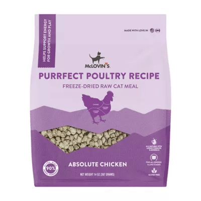 Product McLovin's Pet Purrfect Poultry Recipe Cat Meal - Freeze-Dried Raw, Chicken