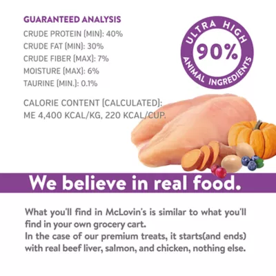 Product McLovin's Pet Purrfect Poultry Recipe Cat Meal - Freeze-Dried Raw, Chicken