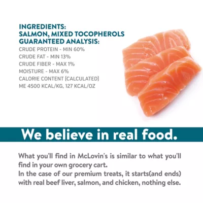 Product McLovin's Pet Premium Dog Meal Topper - Freeze-Dried Raw, Salmon