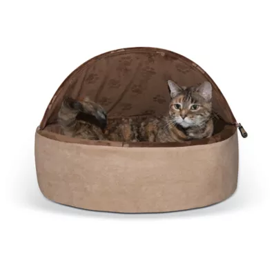 Product K&H Pet Products Self-Warming Hooded Kitty Bed