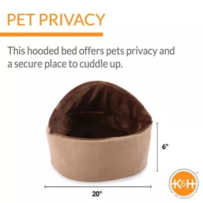 Product K&H Pet Products Self-Warming Hooded Kitty Bed
