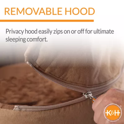 Product K&H Pet Products Self-Warming Hooded Kitty Bed