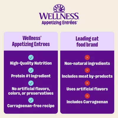 Product Wellness® Appetizing Entrees Adult Cat Wet Food - Grain Free, Flaked in Broth, 1.4 Oz