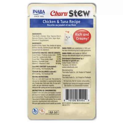 Product Inaba Churu Stew Adult Lickable Cat Treat - Chicken & Tuna