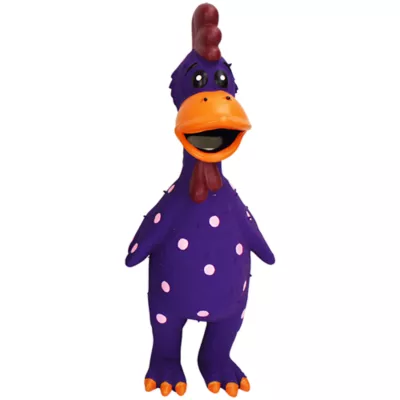 Product Multipet Latex Globken Chicken Squeaky Dog Toy Color Varies