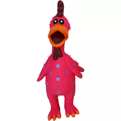 Product Multipet Latex Globken Chicken Squeaky Dog Toy Color Varies