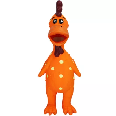 Product Multipet Latex Globken Chicken Squeaky Dog Toy Color Varies
