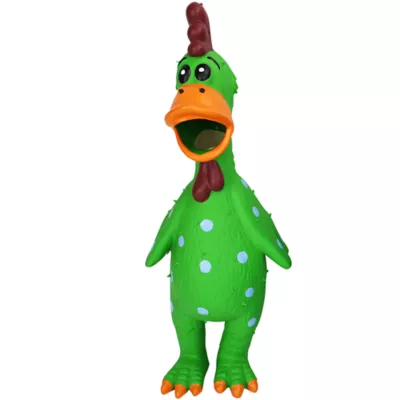 Product Multipet Latex Globken Chicken Squeaky Dog Toy Color Varies