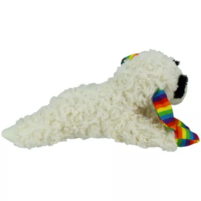 Product Multipet Lamb Chop Rainbow Pattern Squeaky Dog Toy