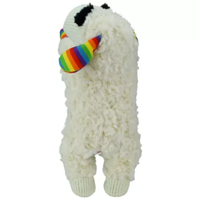 Product Multipet Lamb Chop Rainbow Pattern Squeaky Dog Toy
