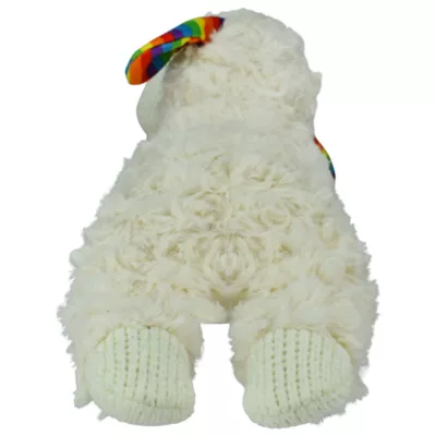 Product Multipet Lamb Chop Rainbow Pattern Squeaky Dog Toy