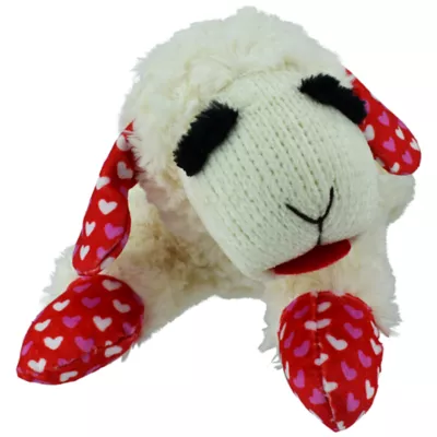 Product Multipet Lamb Chop Squeaky Dog Toy Heart Pattern