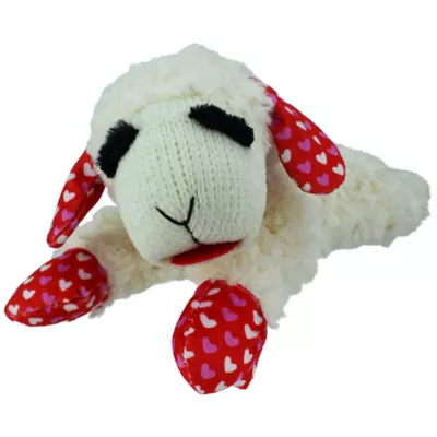 Product Multipet Lamb Chop Squeaky Dog Toy Heart Pattern