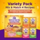 Product Wellness® Appetizing Entrees Adult Cat Wet Food - Shredded & Mousse, Variety Pack, 8 Ct, 11.2 oz