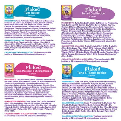 Product Wellness® Appetizing Entrees Adult Cat Wet Food - Flaked Favorites, Variety Pack, 8 Ct, 11.2 Oz