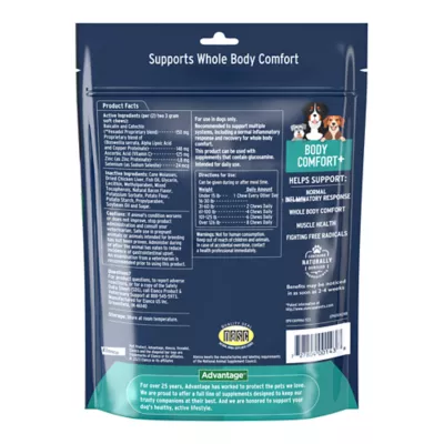 Product Pet Protect Body Comfort + Dog Supplements 120 Count