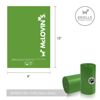 Product McLovin's Pet Compostable Doggy Doo Bags 120 CT